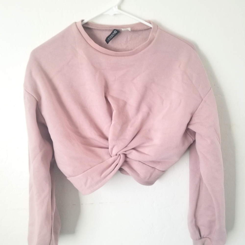 Pink Tied Up Sweater